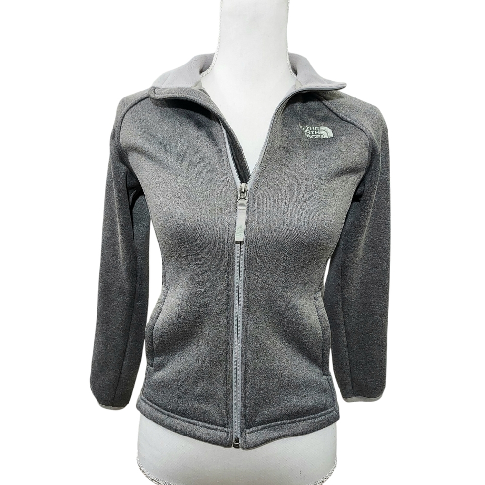 North Face gray full zip jacket M (10/12)